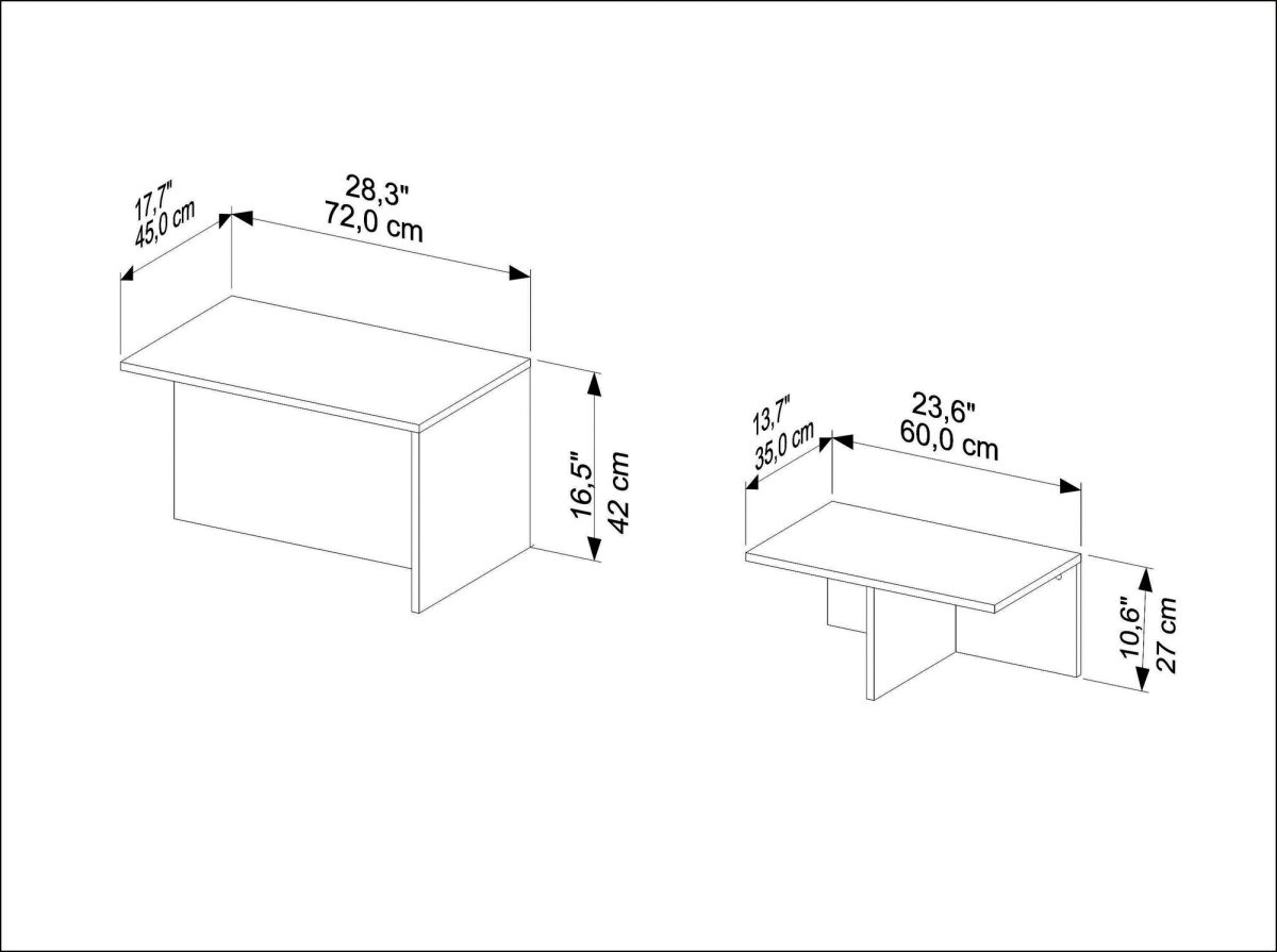 Twins - Travertine – Табела за гнездење (2 парчиња) - Image 5