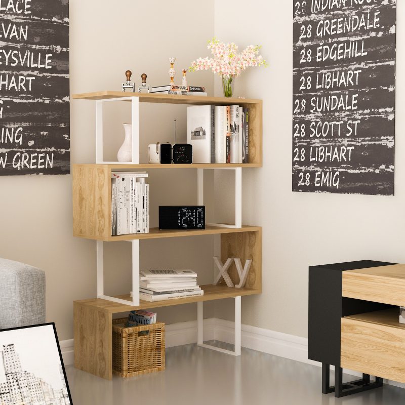 Adriana - White, Ud – Полица за книги