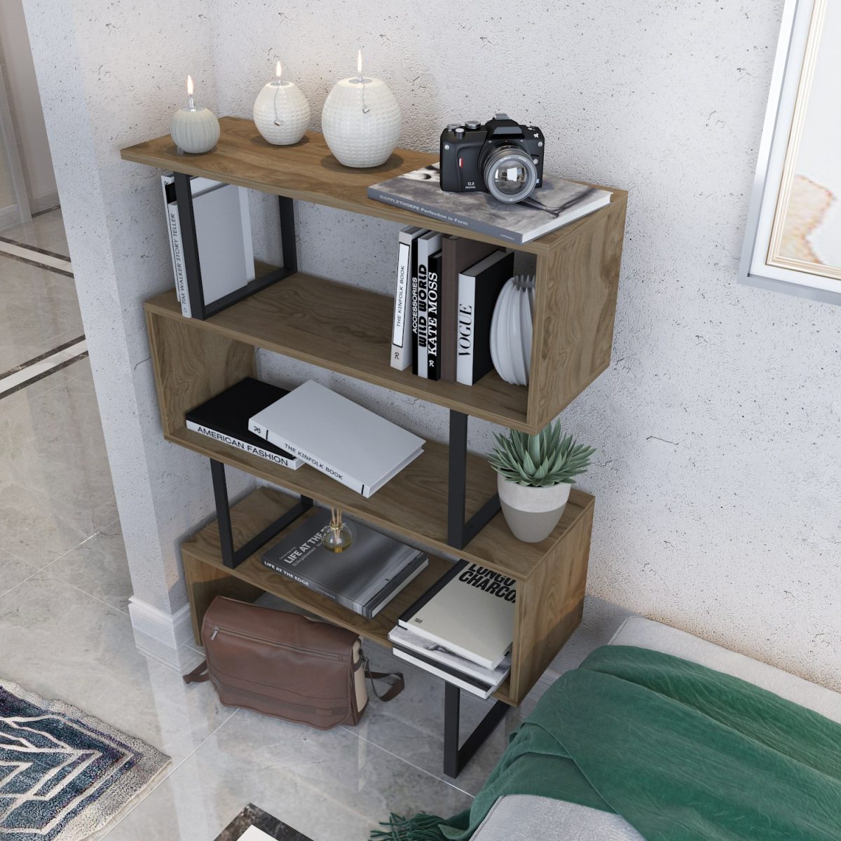 Adriana - Black, Ud – Полица за книги - Image 3