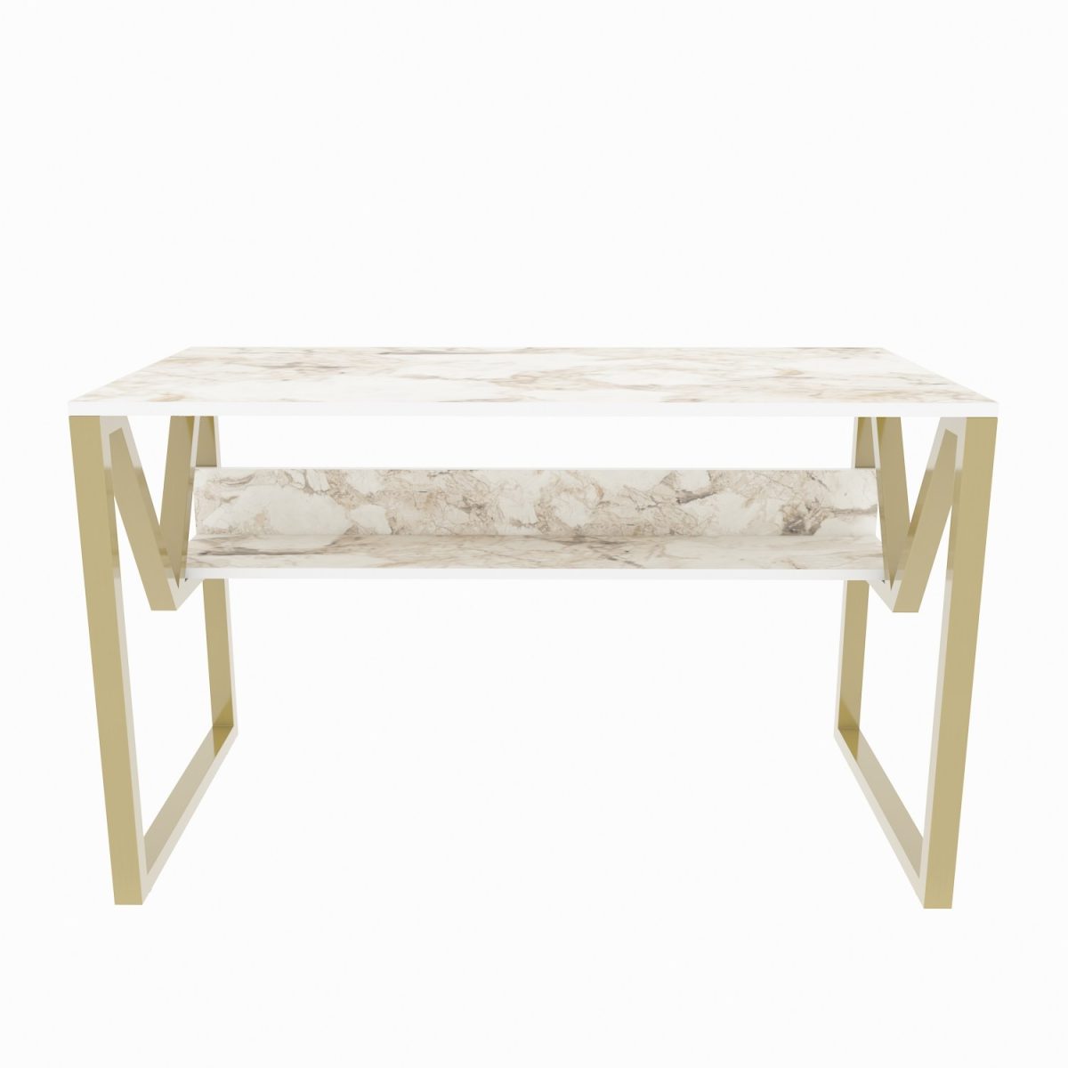 Lona - White, Gold – Канцелариско биро - Image 5