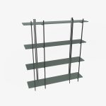 Moss - Green, Black – Полица за книги - Image 4