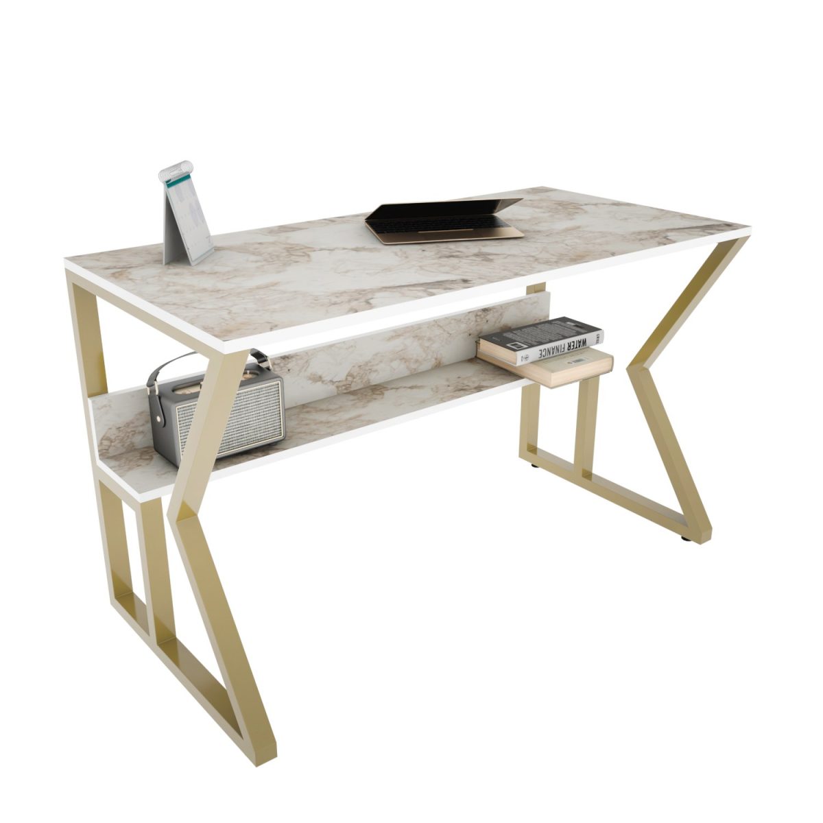 Wake - White, Gold – Канцелариско биро - Image 5