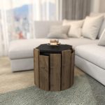 Lori - Anthracite, Walnut – Маса за кафе