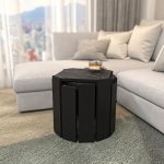 Lori - Black, Marble – Маса за кафе