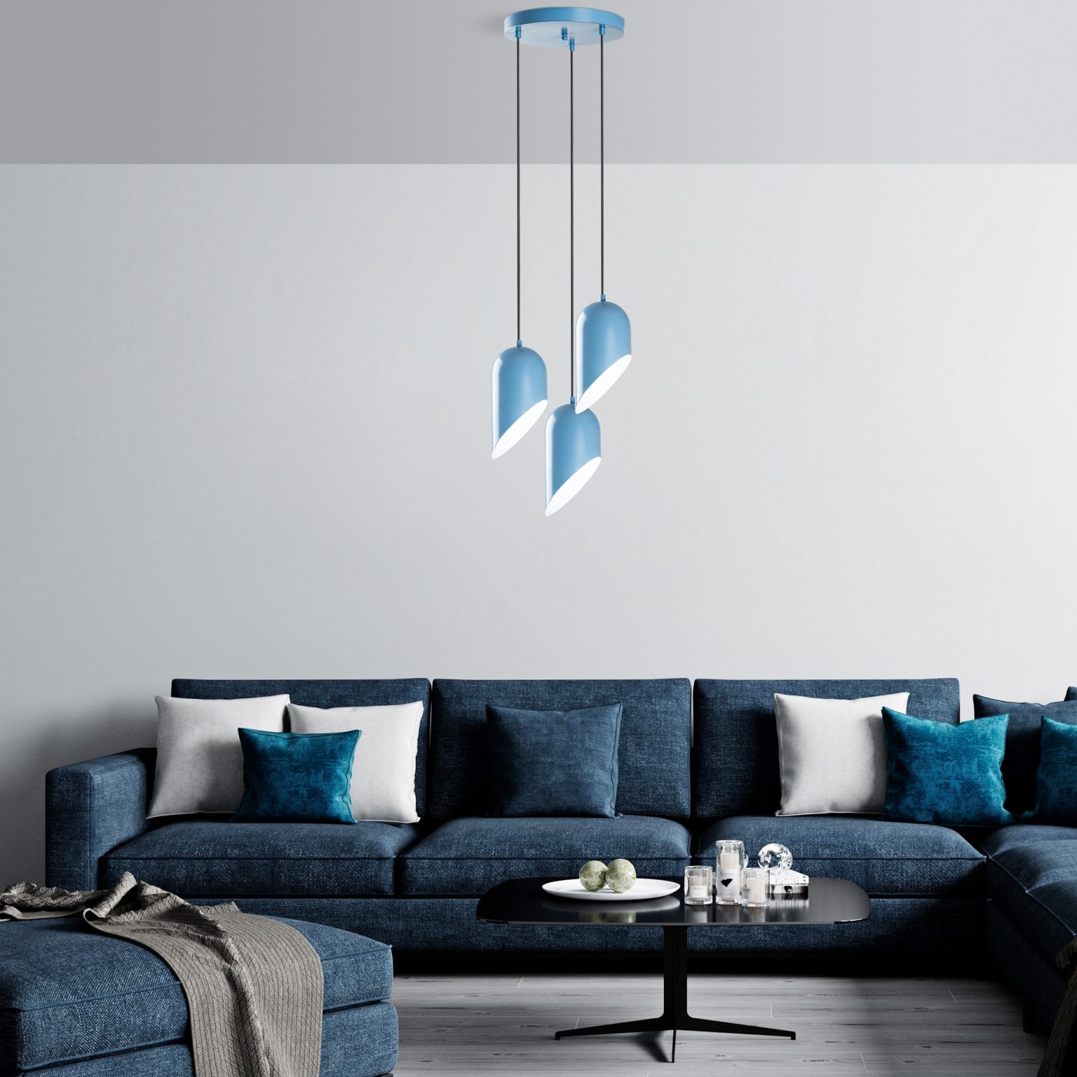 Kesik - 6176 - 3 - Light Blue – Лустер - Image 3