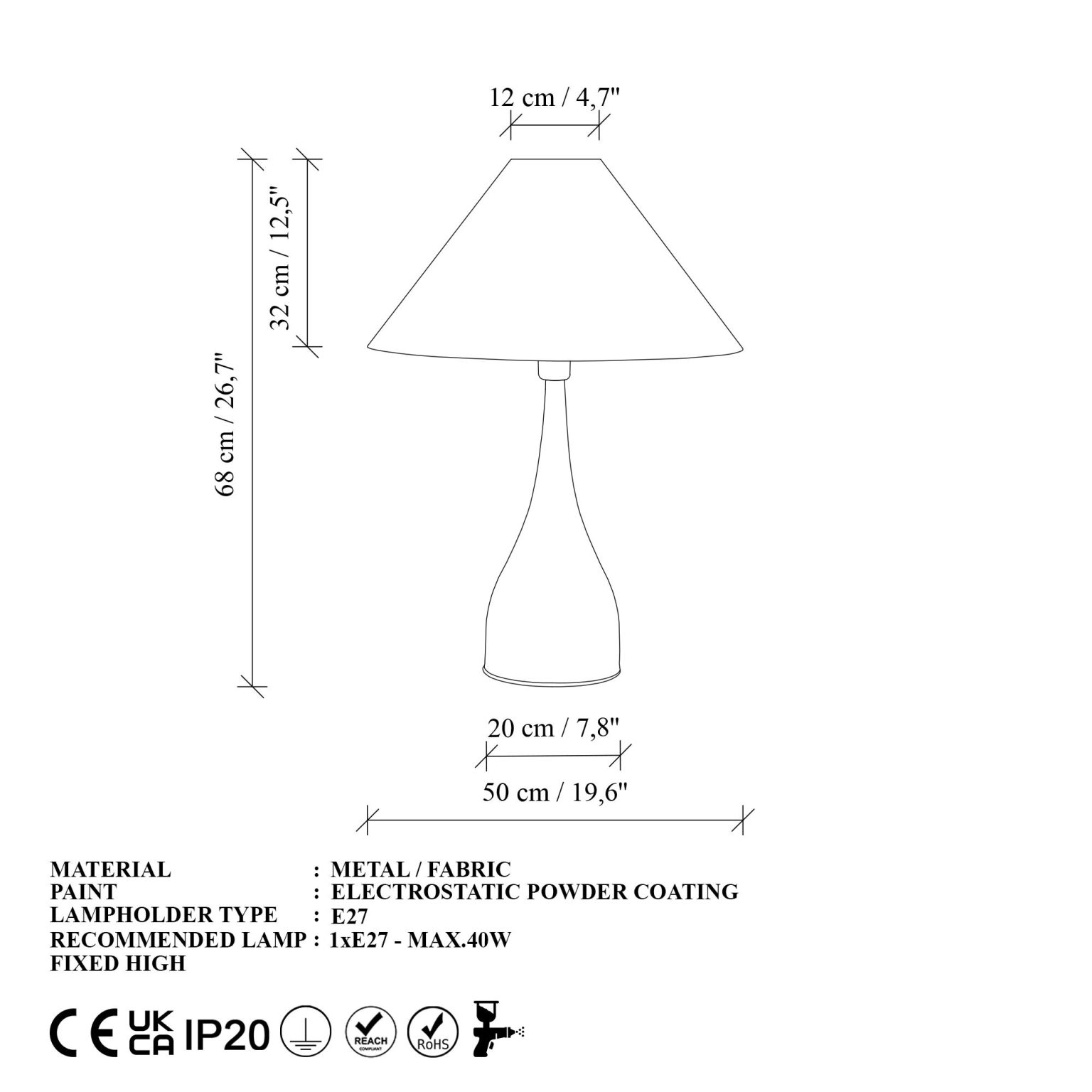 Luna - 15276 – Светилка за маса - Image 7