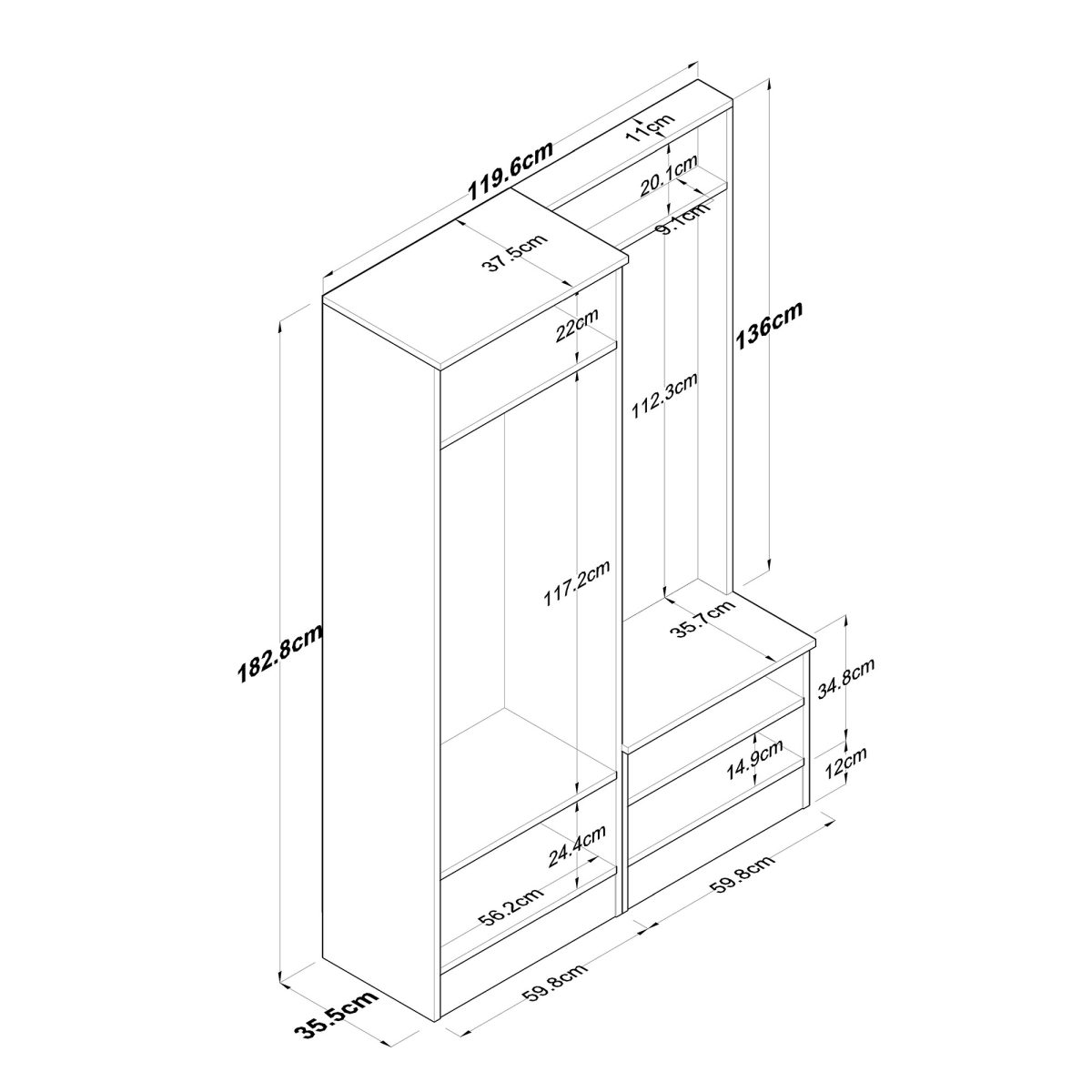 P6 - M5 - 2423 – Гардеробер за претсобје - Image 9