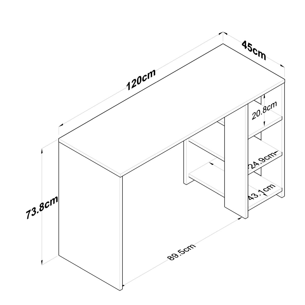 HA108 - 3425 – Канцелариско биро - Image 7
