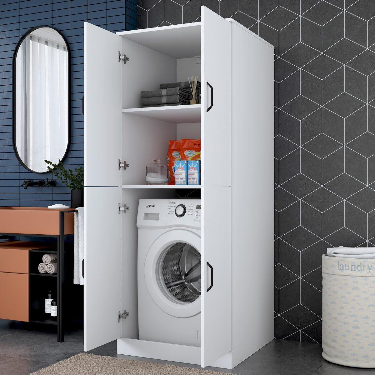 KD109 - 3198 – Кабинет за машина за перење - Image 5