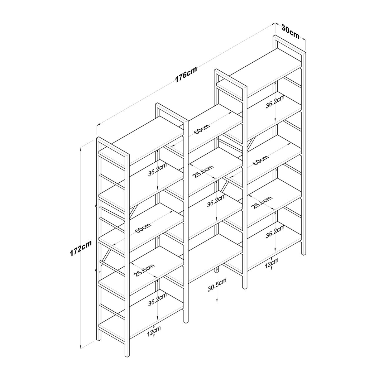 HC107 - 2552 – Полица за книги - Image 7
