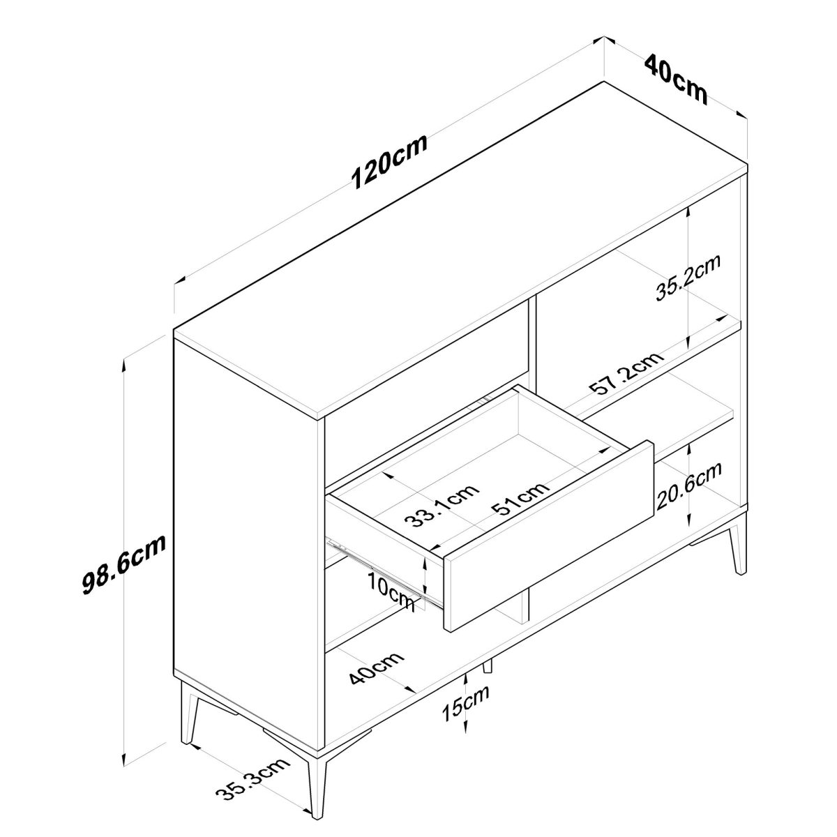 JE166 - 3283 – Повеќе наменска комода - Image 14