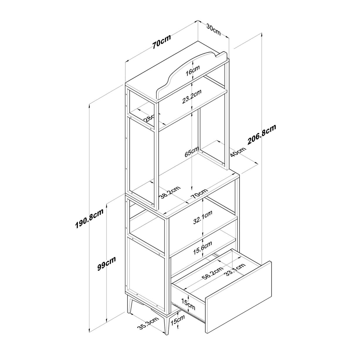 JE154 - 3130 – Повеќе наменска комода - Image 11