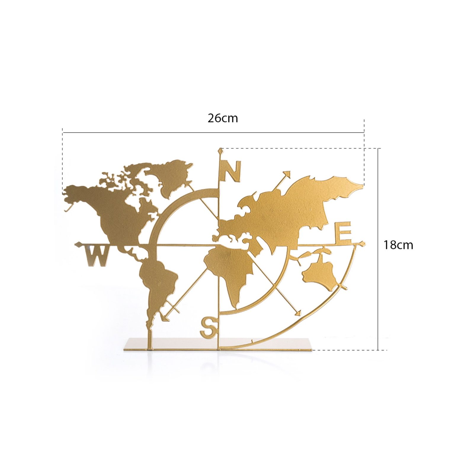 World Map - Gold – Декоративен објект - Image 3