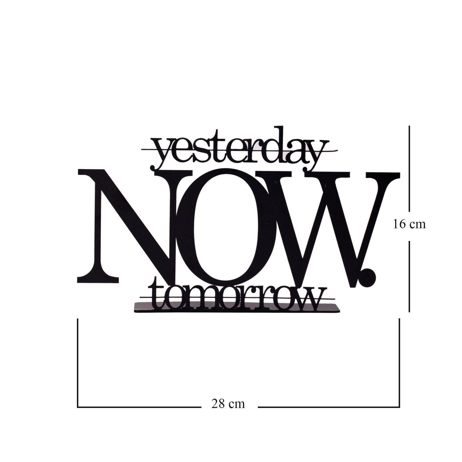 Now Tomorrow - Black – Декоративен објект - Image 3