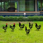 Chicken Family 6 – Декоративен сет за градинарски метални додатоци