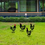 Chicken Family 4 – Декоративен сет за градинарски метални додатоци