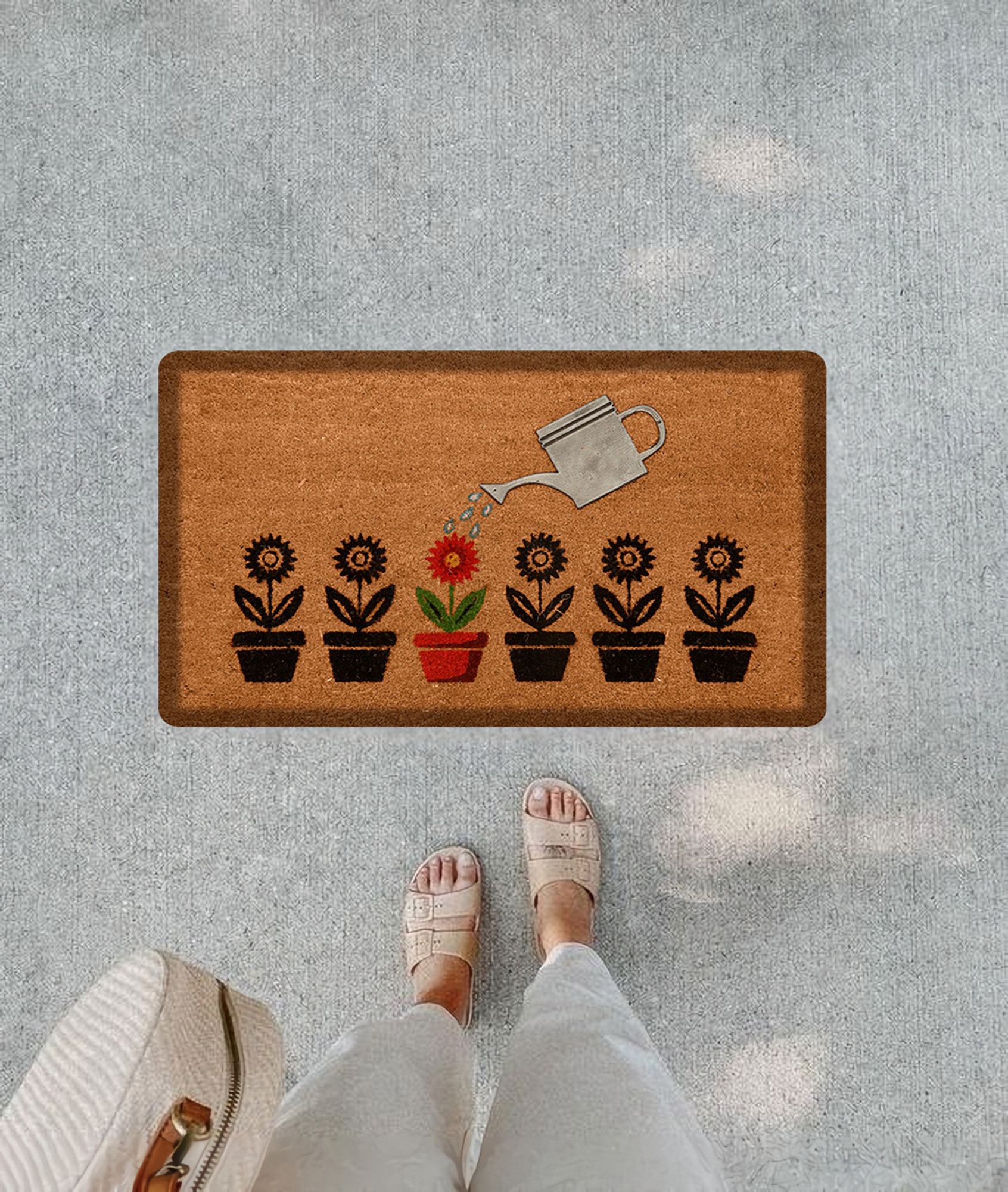 932ELT334620-201.jpg Paspası - Brown – Черга за пред врата - Image 1