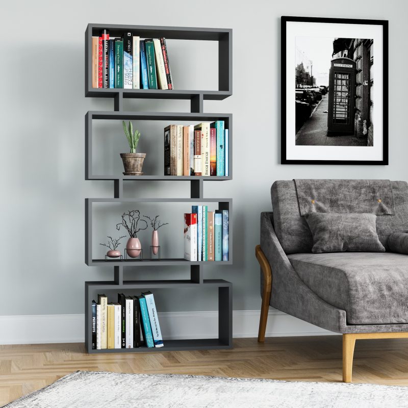 Langdon - Anthracite – Полица за книги