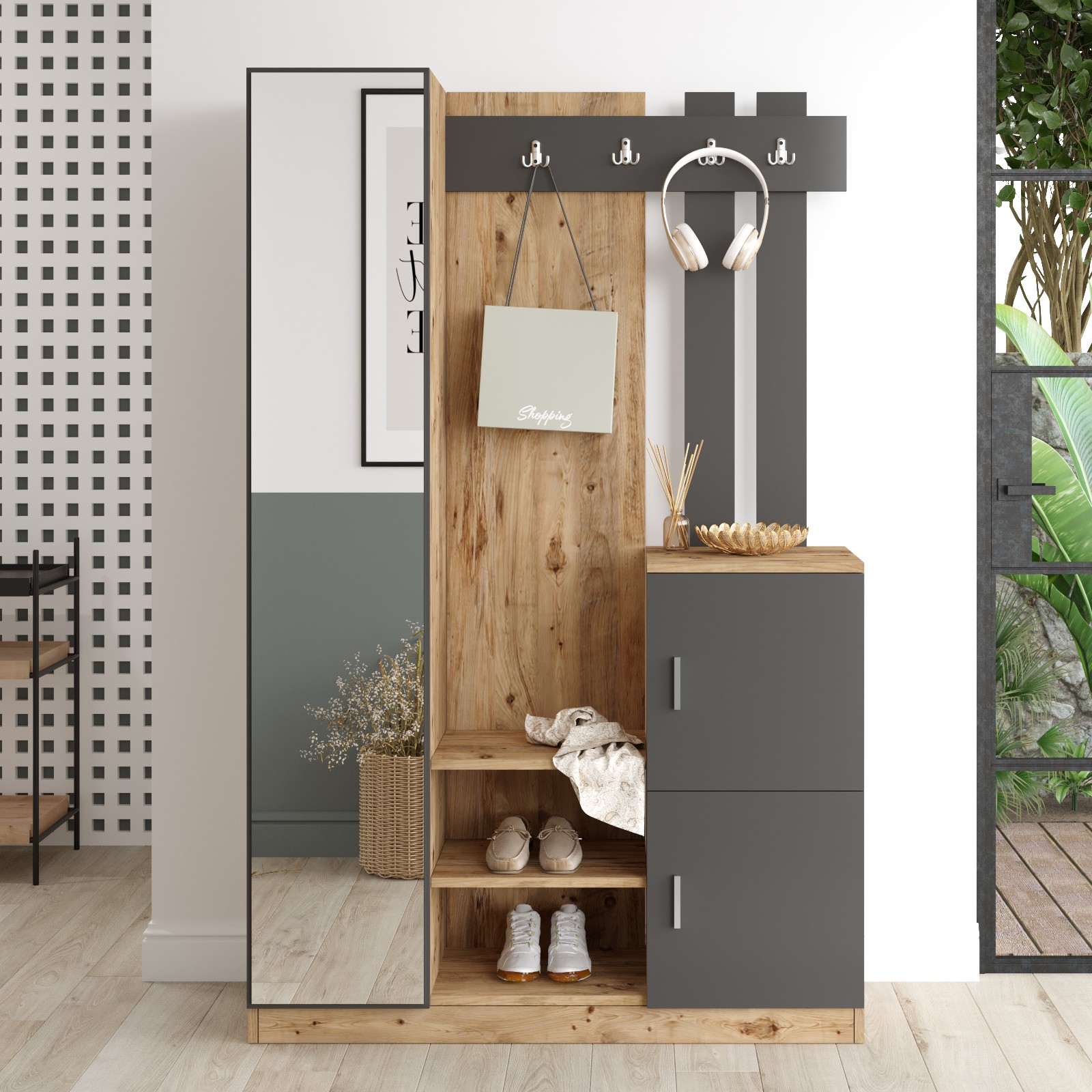 956LCS280420-201.jpg Dd7-Aa – Гардеробер за претсобје - Image 1