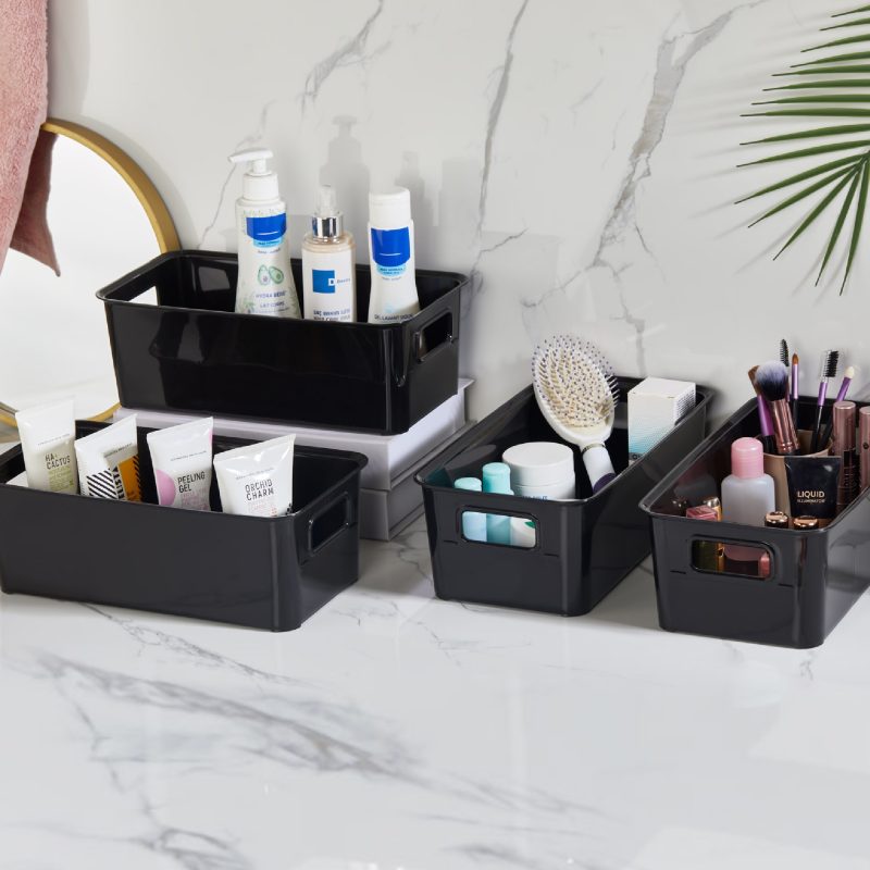 Ss4Lubin - Black – Комплет за организатор на фрижидер (4 парчиња)