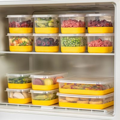 8A4B2C - Yellow – Комплет за организатор на фрижидер (14 парчиња)