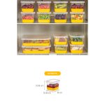 6A - Yellow – Комплет за организатор на фрижидер (6 парчиња) - Image 6