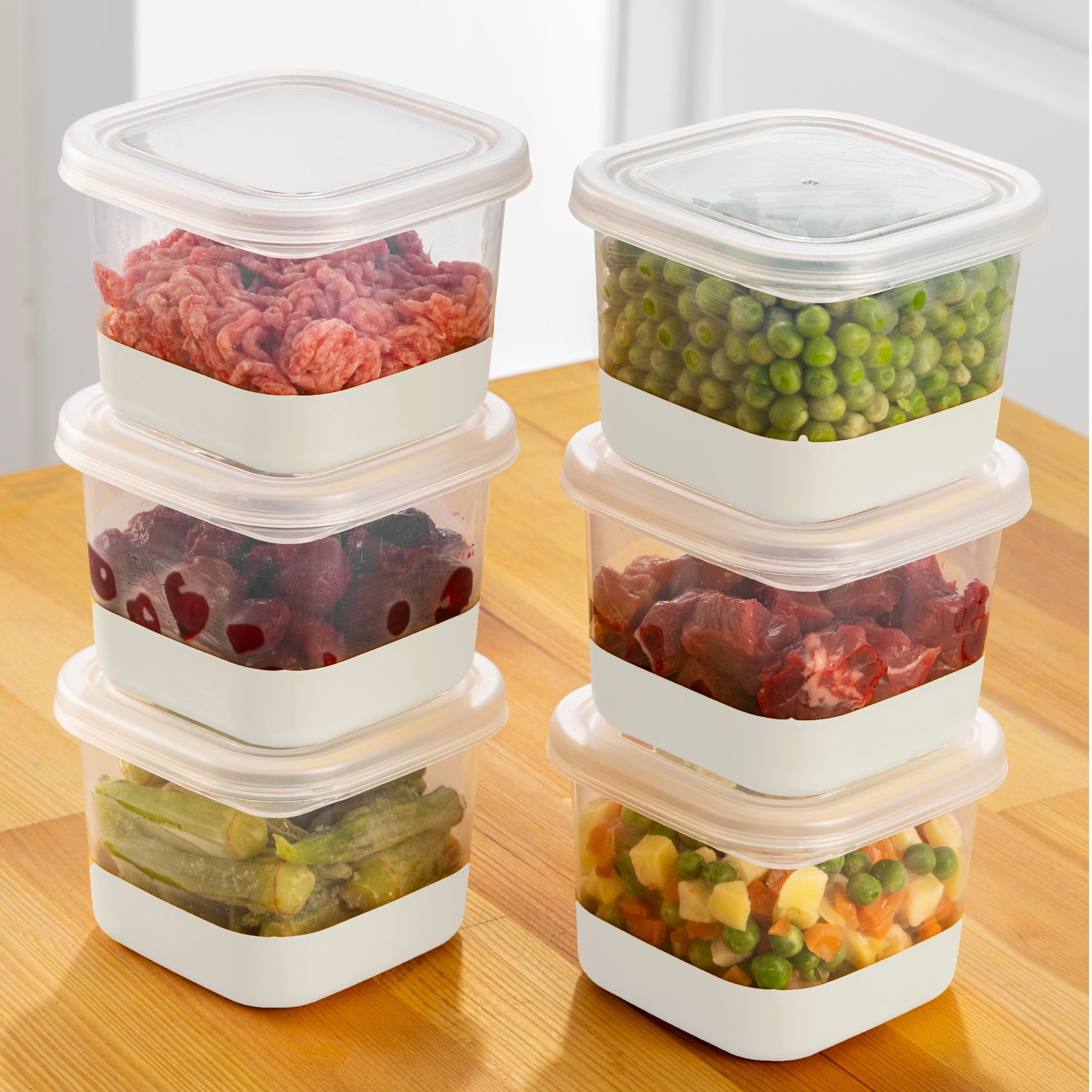 964FRM345020-201.jpg 6A - Grey – Комплет за организатор на фрижидер (6 парчиња) - Image 1