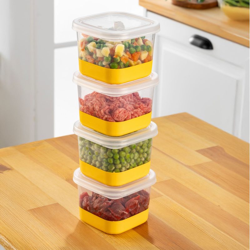 4A - Yellow – Комплет за организатор на фрижидер (4 парчиња)