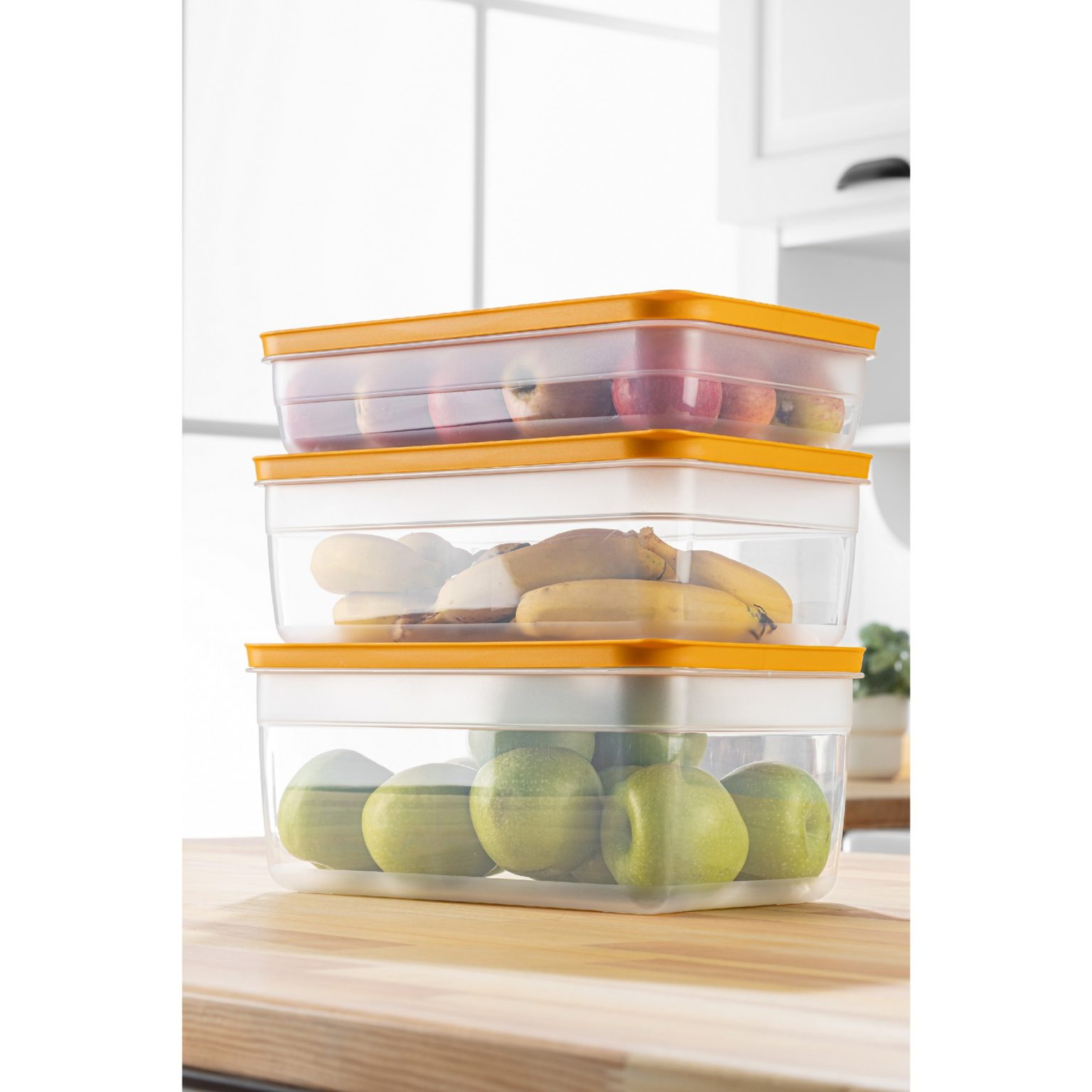 HK3LU - Orange – Комплет кутии за складирање (3 парчиња) - Image 3