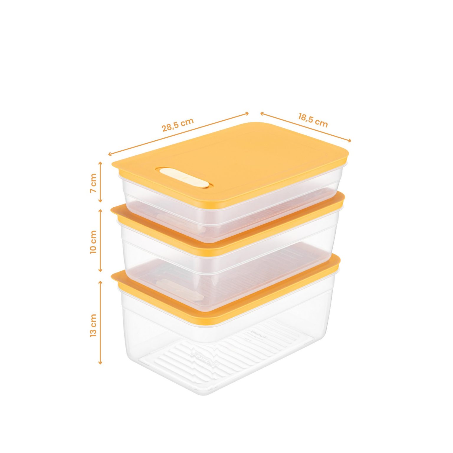 HK3LU - Orange – Комплет кутии за складирање (3 парчиња) - Image 5