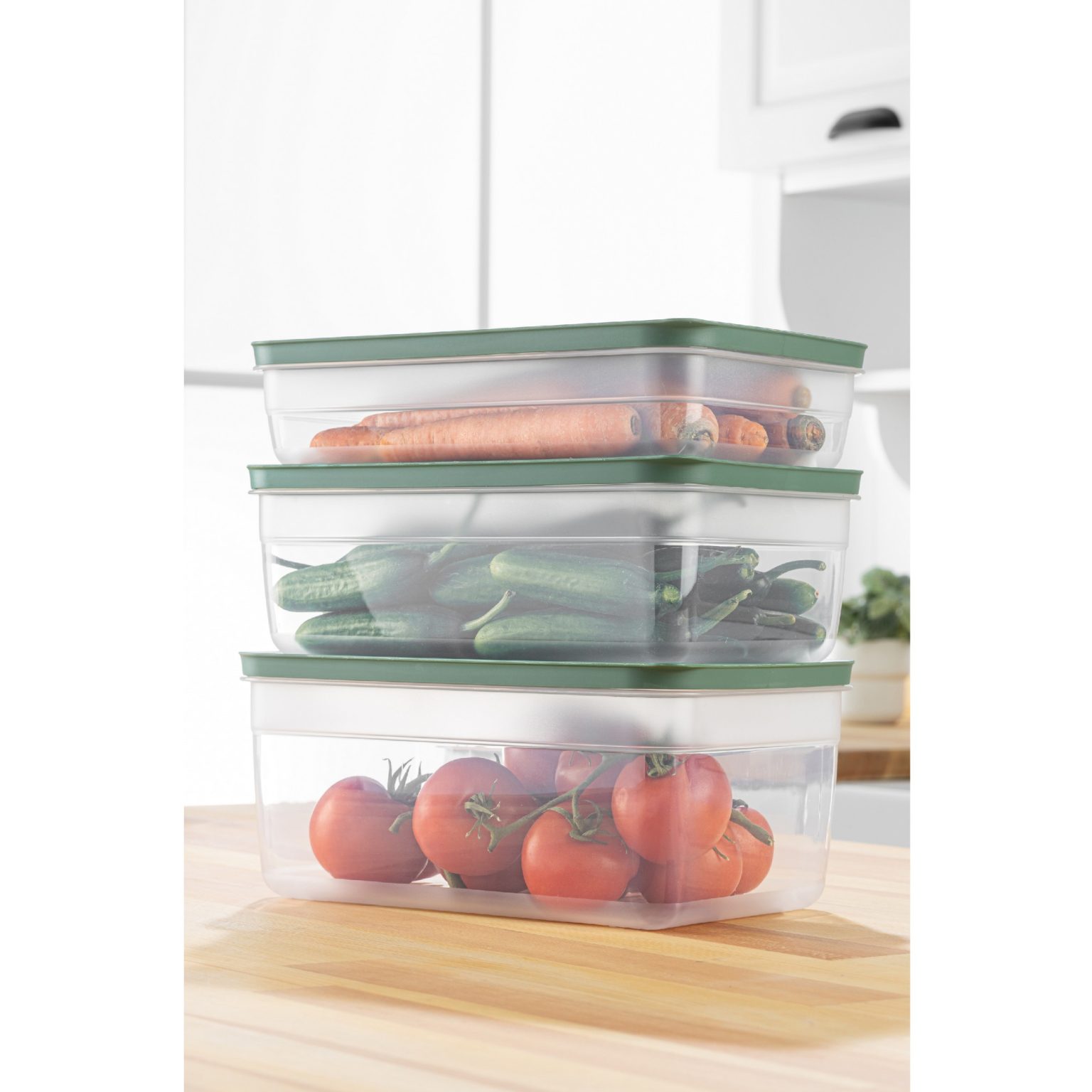 HK3LU - Green – Комплет кутии за складирање (3 парчиња) - Image 4