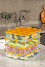 YY - Orange – Комплет кутии за складирање (12 парчиња) - Image 3