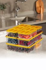 YBLLA9LU - Orange – Комплет кутии за складирање (9 парчиња)