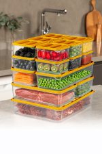 YBLLA15LI - Orange – Комплет кутии за складирање (15 парчиња)