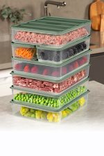 YBLLA7LI - Green – Комплет кутии за складирање (7 парчиња)