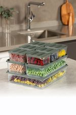 YBLLA9LU - Green – Комплет кутии за складирање (9 парчиња)