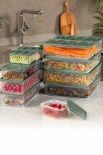 YBLLA13LU - Green – Комплет кутии за складирање (13 парчиња)