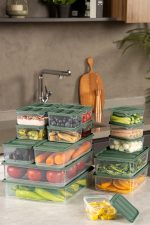 YBLLA18LI - Green – Комплет кутии за складирање (18 парчиња) - Image 3