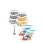 VCC-13-PMP - Transparent – Кутија за складирање и комплет кеси за складирање храна (13 парчиња) - Image 4